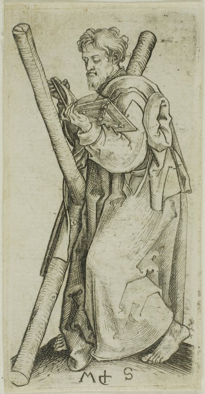 聖アンデレ、使徒より 作： Martin Schongauer
