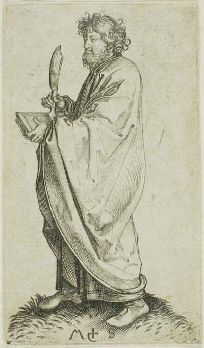 聖バーソロミュー、使徒より 作： Martin Schongauer