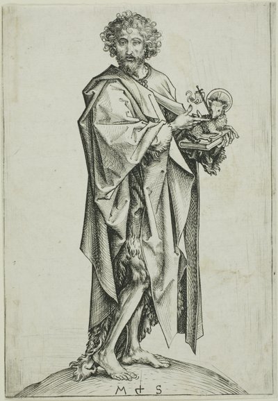 洗礼者聖ヨハネ 作： Martin Schongauer