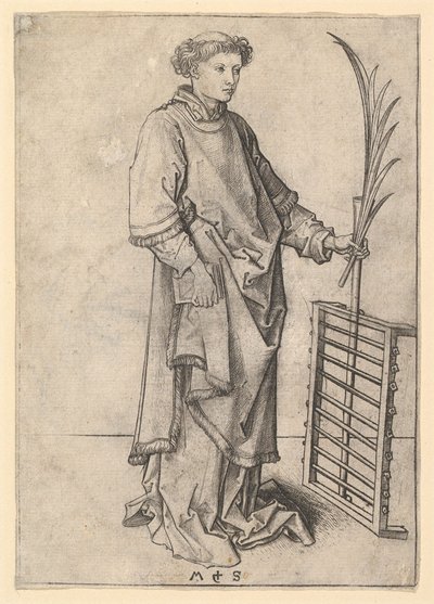 セントローレンス、ca。 1435-1491。 作： Martin Schongauer