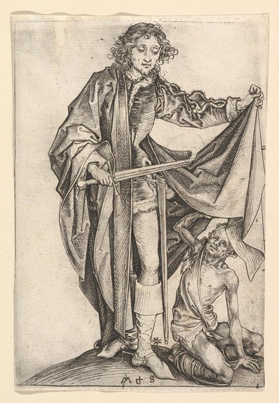 聖マーティン、ca。 1435-1491。 作： Martin Schongauer