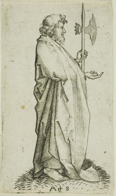 聖マティアス、使徒より 作： Martin Schongauer