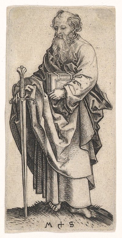 聖ポール、ca。 1435-1491。 作： Martin Schongauer