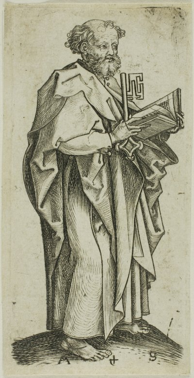 使徒より聖ペテロ 作： Martin Schongauer