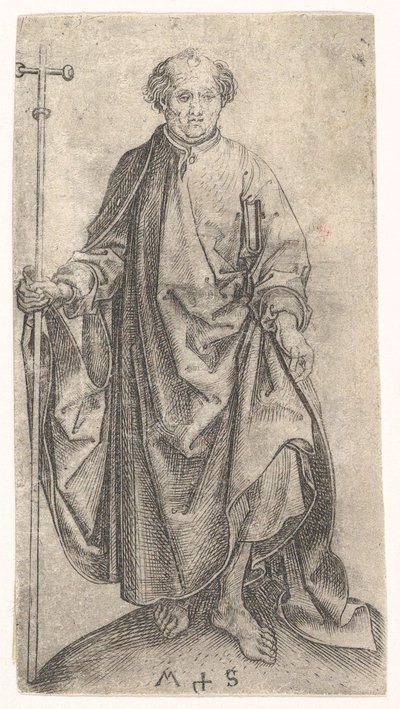 聖フィリップ、およそ1435-1491。 作： Martin Schongauer