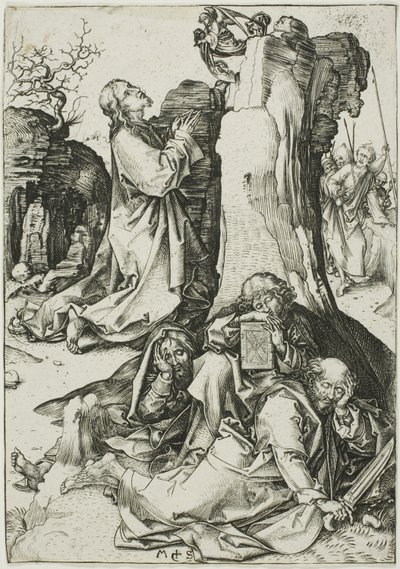 受難より「庭の苦しみ」 作： Martin Schongauer