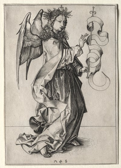 受胎告知の天使 作： Martin Schongauer