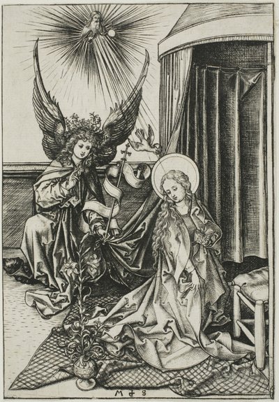 受胎告知 作： Martin Schongauer
