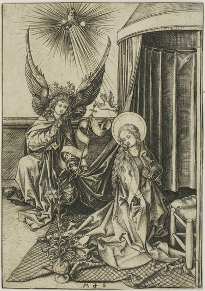 受胎告知 作： Martin Schongauer