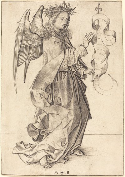 大天使ガブリエル 作： Martin Schongauer
