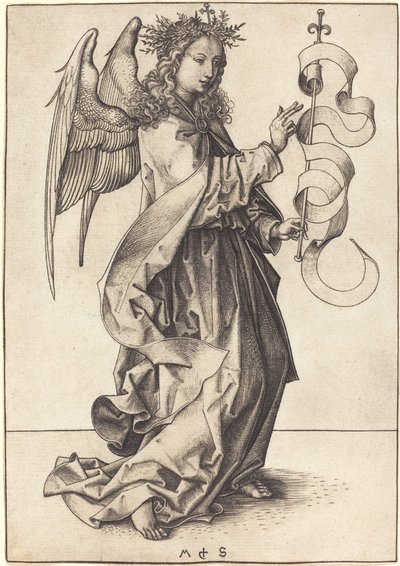 大天使ガブリエル 作： Martin Schongauer