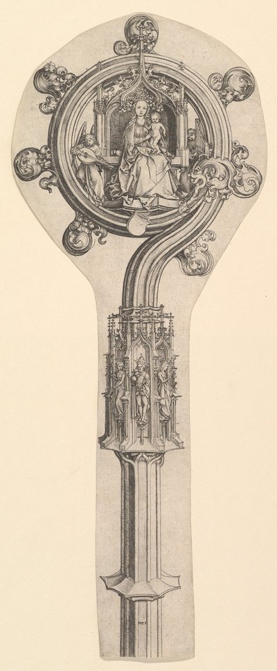 Crozier、ca。 1435-1491。 作： Martin Schongauer