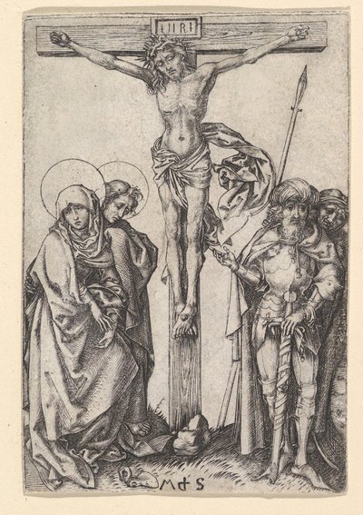 はりつけ、ca。 1435-1491。 作： Martin Schongauer