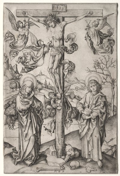 四天使の磔刑 作： Martin Schongauer