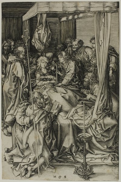 処女の死 作： Martin Schongauer