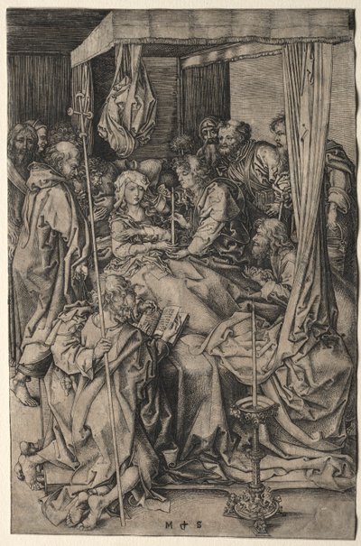 処女の死 作： Martin Schongauer