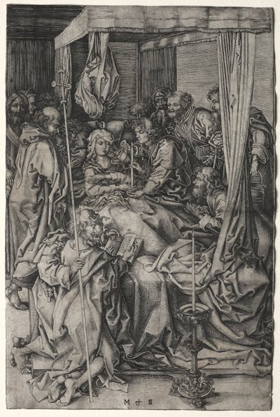 処女の死。 作： Martin Schongauer