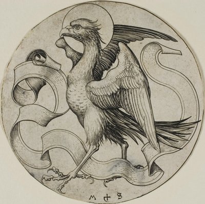 聖ヨハネの鷲 作： Martin Schongauer