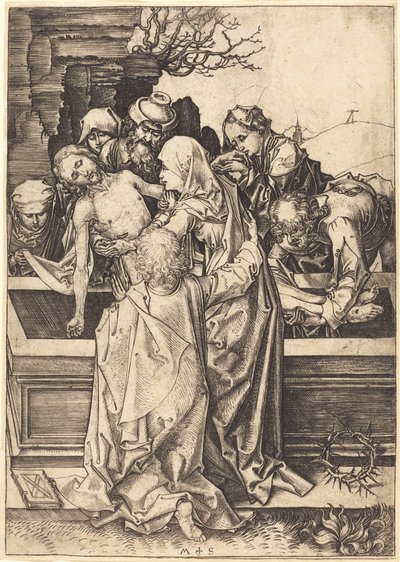 埋葬 作： Martin Schongauer