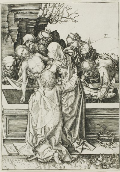 埋葬 作： Martin Schongauer