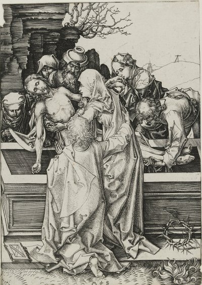 埋葬、15世紀後半 作： Martin Schongauer