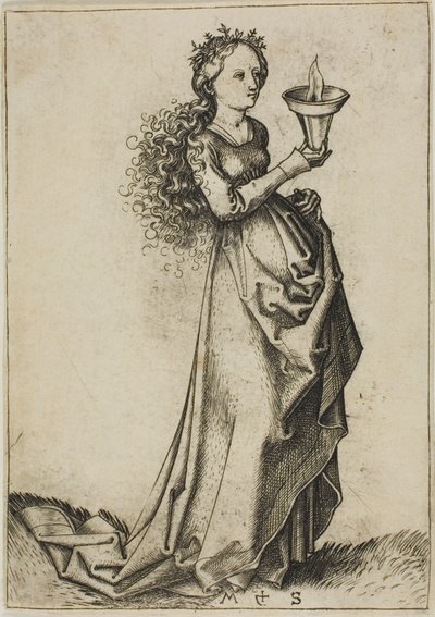 最初の賢い処女 作： Martin Schongauer