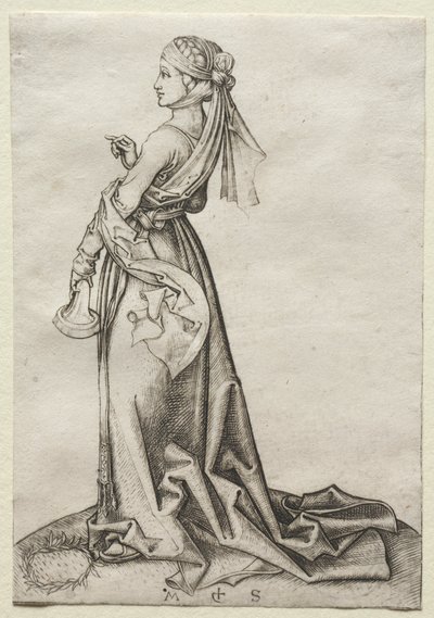 愚かな処女の最初 作： Martin Schongauer