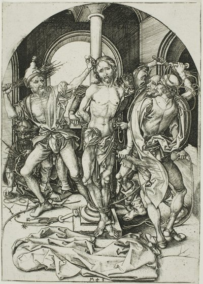 パッションより鞭打ち 作： Martin Schongauer