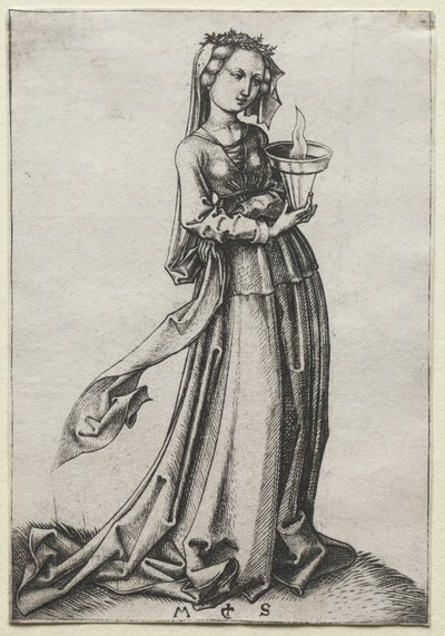 第四の賢処女 作： Martin Schongauer