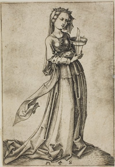第四の賢処女 作： Martin Schongauer
