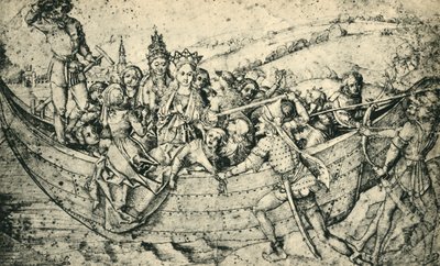 聖ウルスラの殉教とその仲間、c1450、1943年。 作： Martin Schongauer
