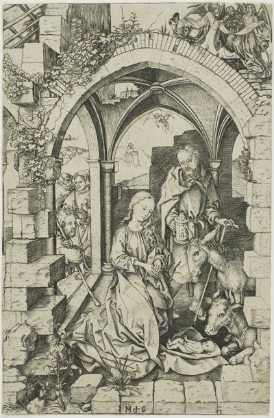 キリスト降誕、聖母の生涯より 作： Martin Schongauer