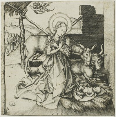 キリストの生涯からの降誕 作： Martin Schongauer