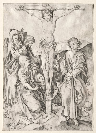 情熱：十字架上のキリスト。 作： Martin Schongauer