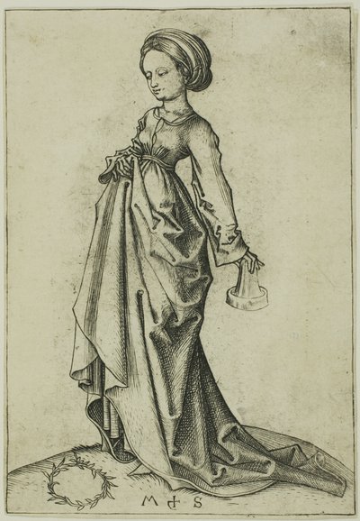 第二の愚かな処女 作： Martin Schongauer