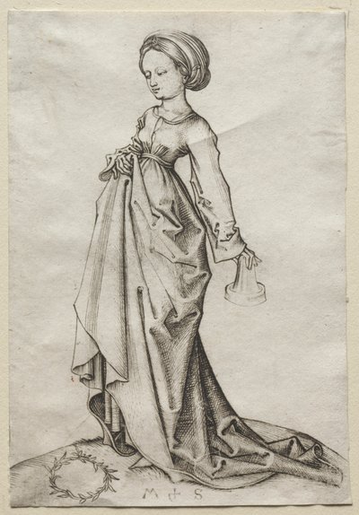 愚かな処女の二番目 作： Martin Schongauer