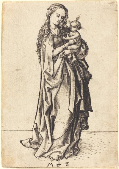 小さなマドンナと子供 作： Martin Schongauer