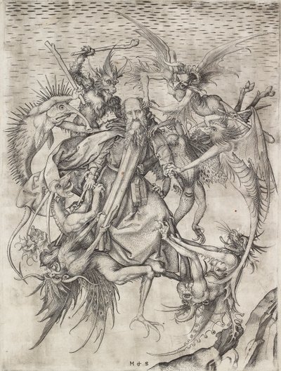 聖アンソニーの苦難」 15世紀後半 作： Martin Schongauer