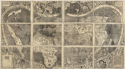 世界地図Universalis Cosmographia、1507 作： Martin Waldseemuller