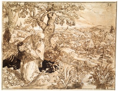 隠者、1585-1586 作： Maarten de Vos