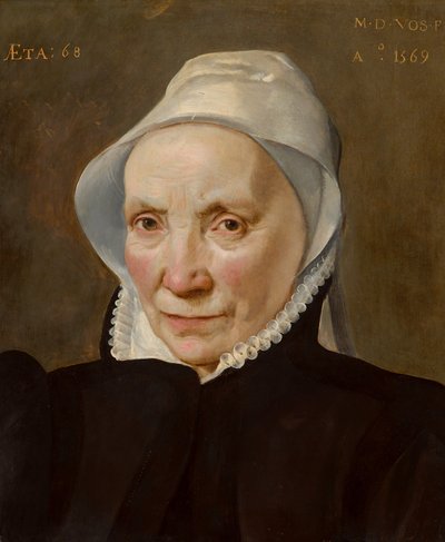 老女の肖像」1569年 作： Martin de Vos