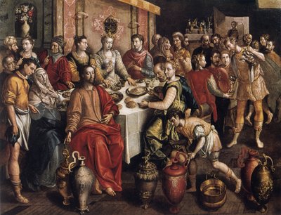カナの結婚、1596-1597 作： Maarten de Vos