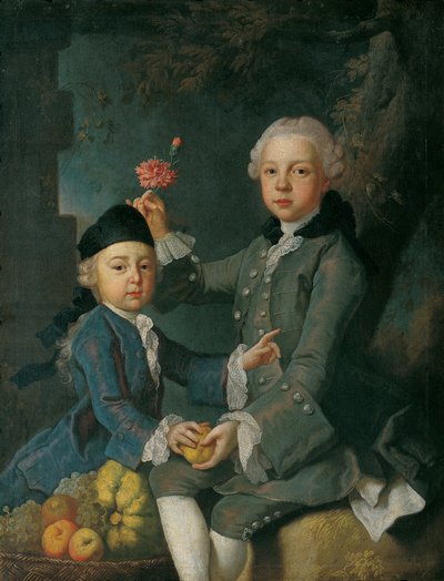 レオポルドとヴィンゼンツ・ルアールの二重肖像画 作： Martin van Meytens d. J.