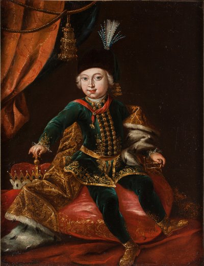 子供の頃の皇帝ジョセフ2世1741-1790の肖像 作： Martin van Meytens the Younger