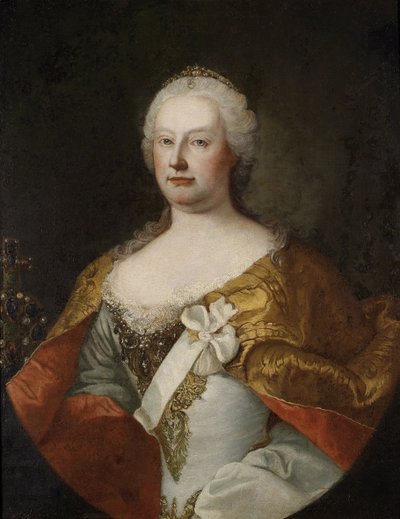 オーストリアの皇后マリアテレジアの肖像1717-1780、1750年代 作： Martin van Meytens the Younger
