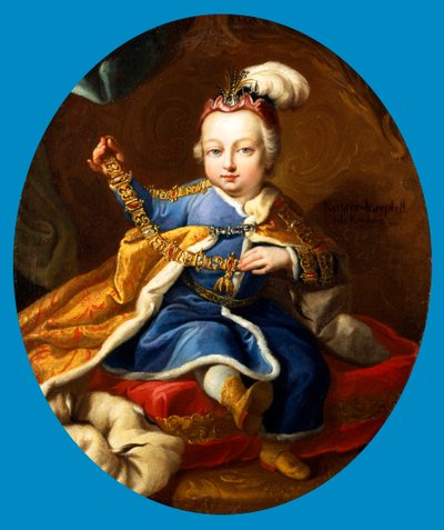 ヨーゼフ皇太子（後のオーストリア皇帝ヨーゼフ2世）の子供時代（18世紀 作： Martin van Mytens II