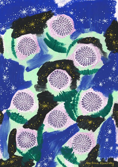 迷彩の夜の花（Joseph von Eichendorffへのオマージュ） 作： Martina Konitzky