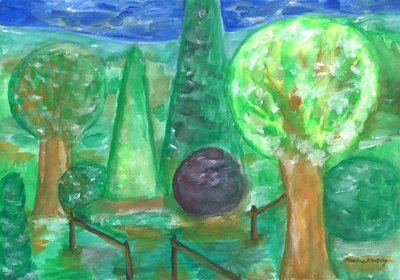 雨上がりの庭 作： Martina Konitzky