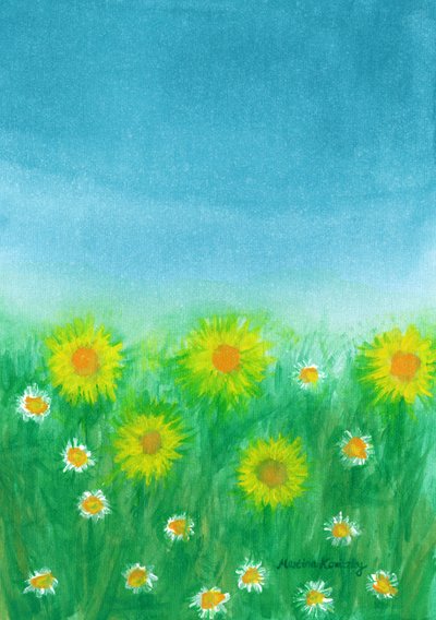 春の牧草地 作： Martina Konitzky