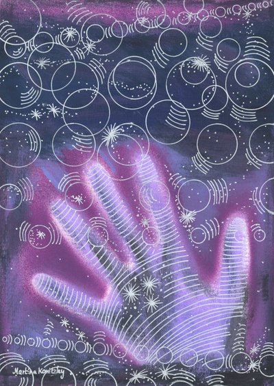 空に触れます;コンピューターゲーム;チャットする 作： Martina Konitzky